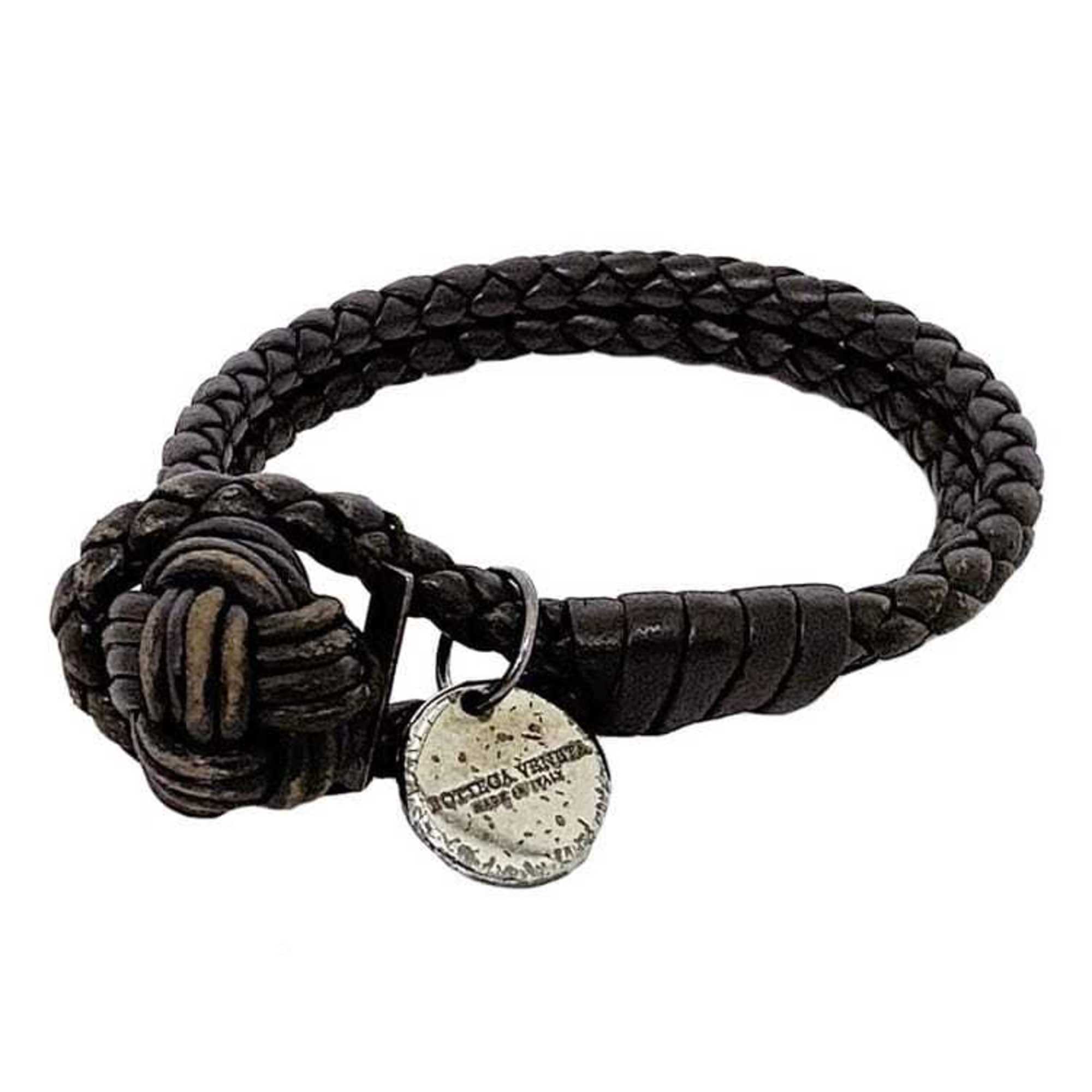 Bottega Veneta Bracelet Ec-22584 Brown Intrecciato Leather Bottega Veneta Ban...